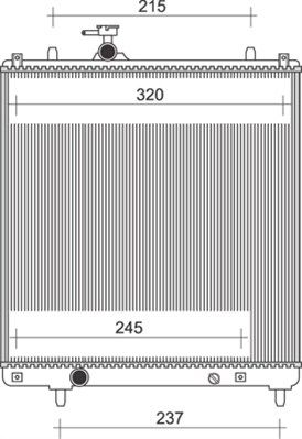 MAGNETI MARELLI Radiaator,mootorijahutus 350213115600